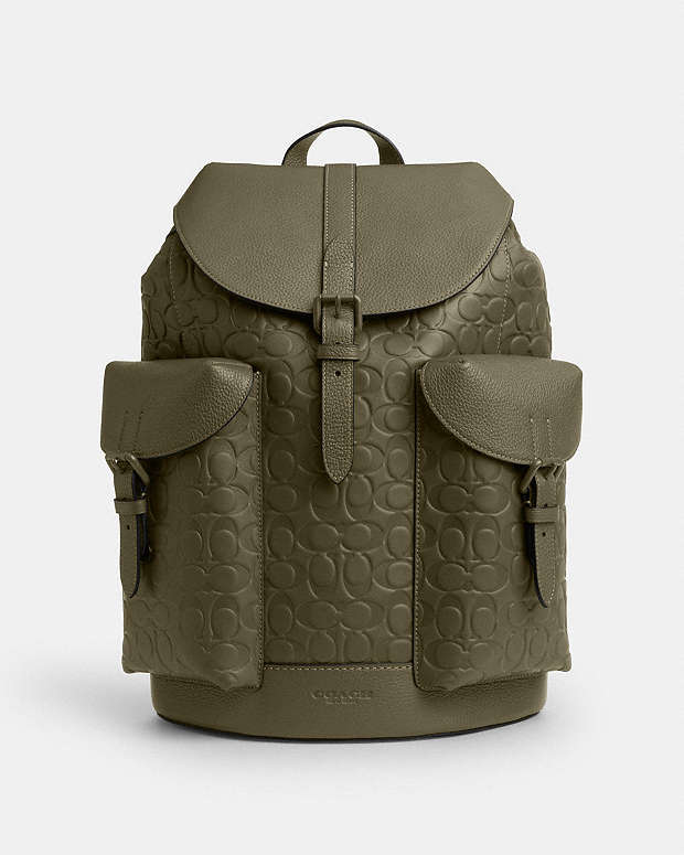Warner Backpack In Signature Leather