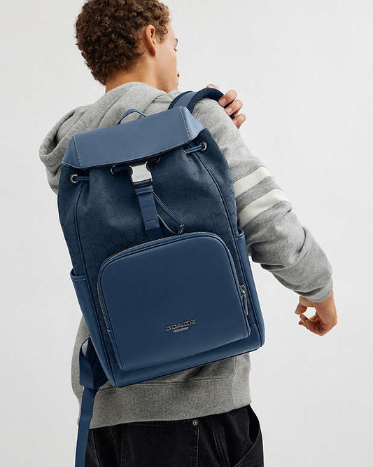 Racer Backpack In Signature Jacquard