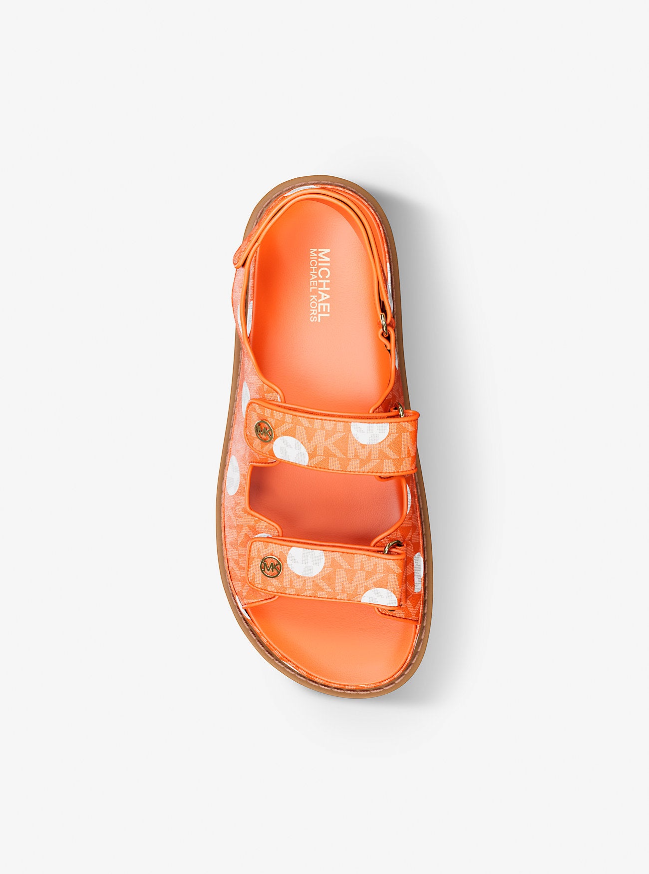 Polka Dot Double Strap Sandals