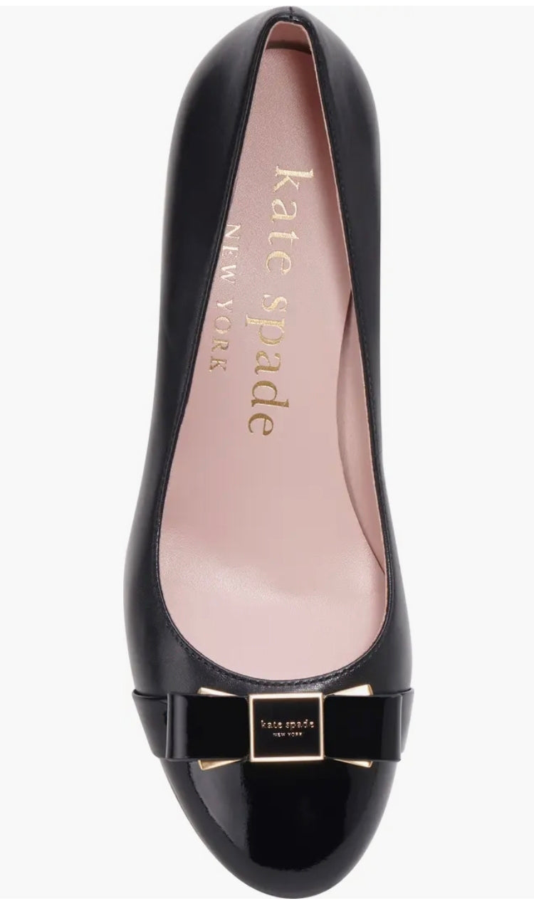 KSNY Bowdie Cap Toe Pumps