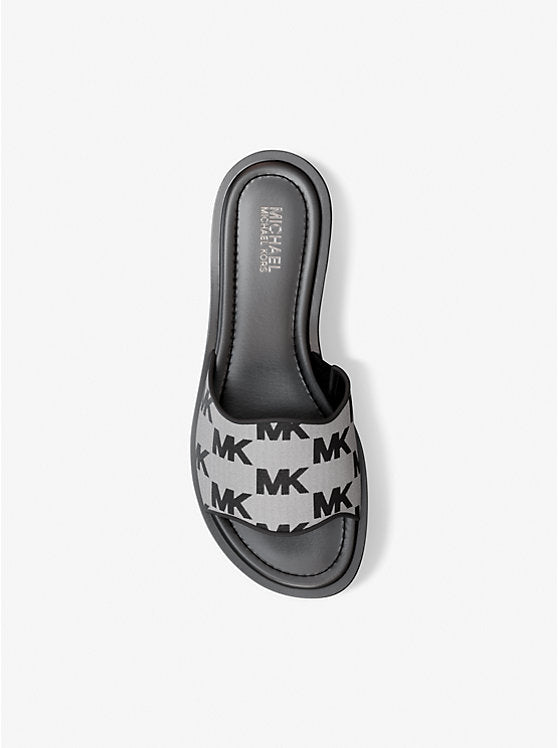 Logo Jacquard Slide Sandal