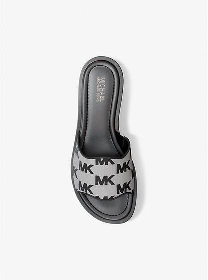 Logo Jacquard Slide Sandal