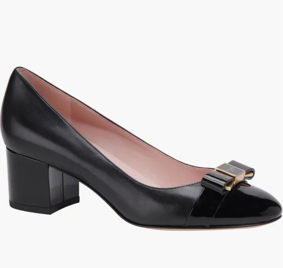 KSNY Bowdie Cap Toe Pumps