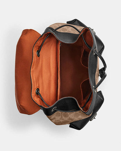 Warner Backpack In Signature Leather