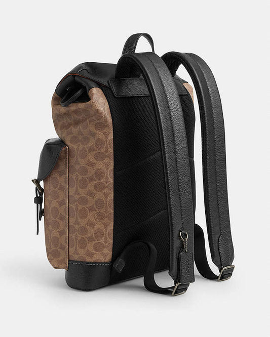 Warner Backpack In Signature Leather