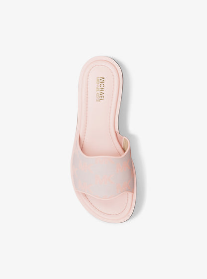 Logo Jacquard Slide Sandal
