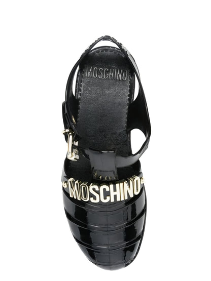 Moschino Logo Jelly Sandal