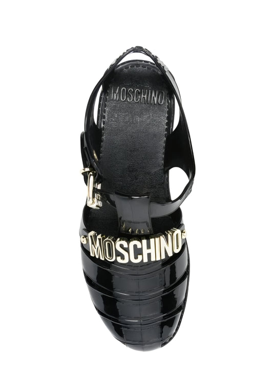 Moschino Logo Jelly Sandal
