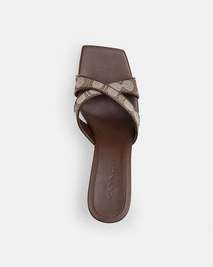 Coach Criss Cross Wedge Sandals