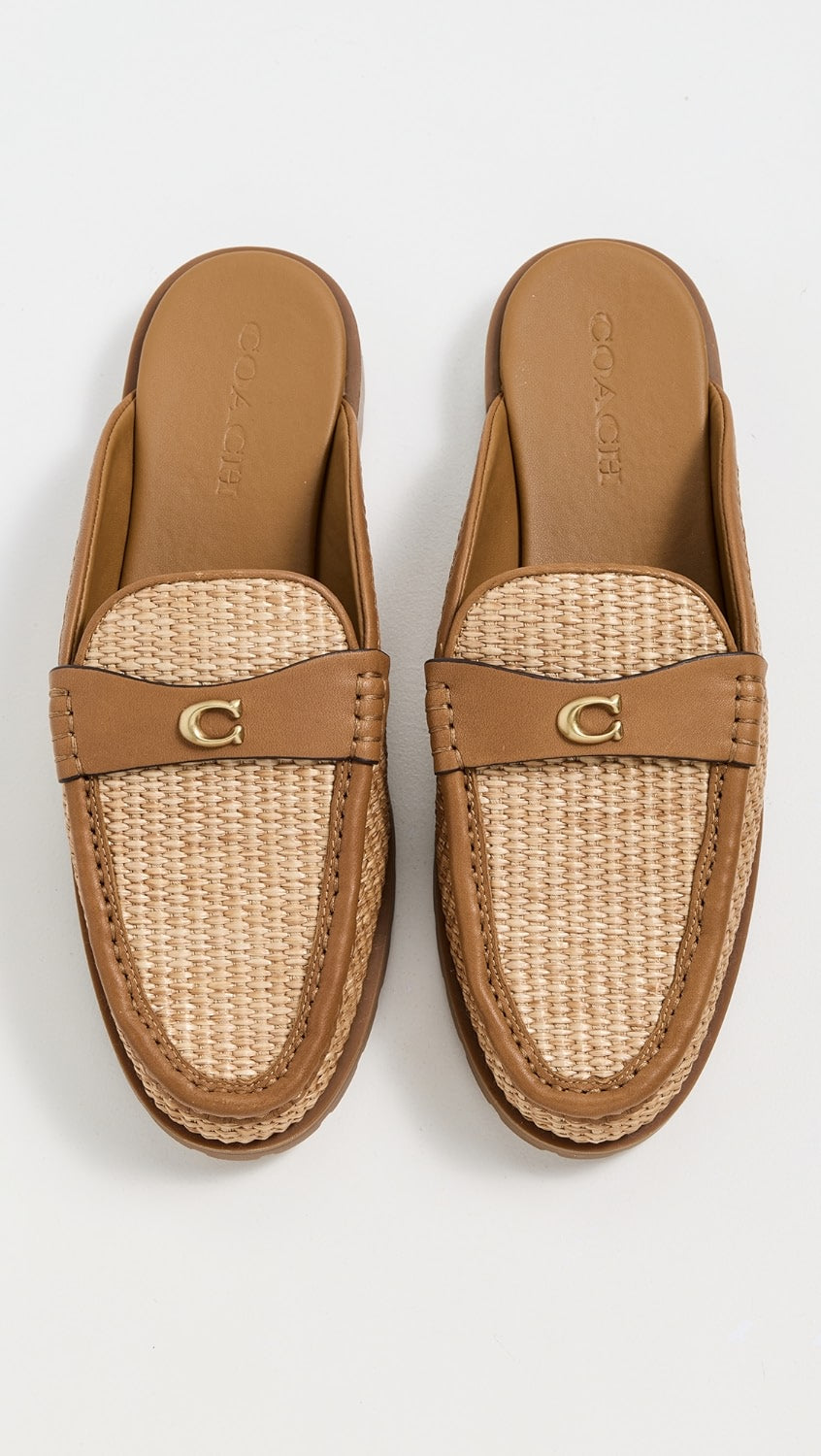 Raffia mules