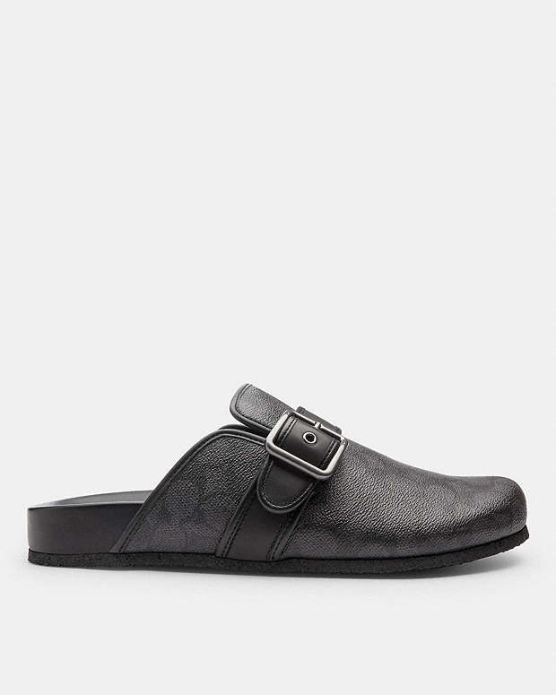 Benjamin Clog Sandal in Sig Canvas