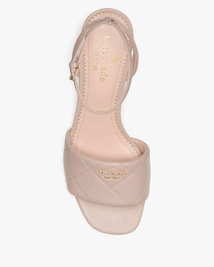 Pillow Smooth Leather Mid Ankle Strap Sandal