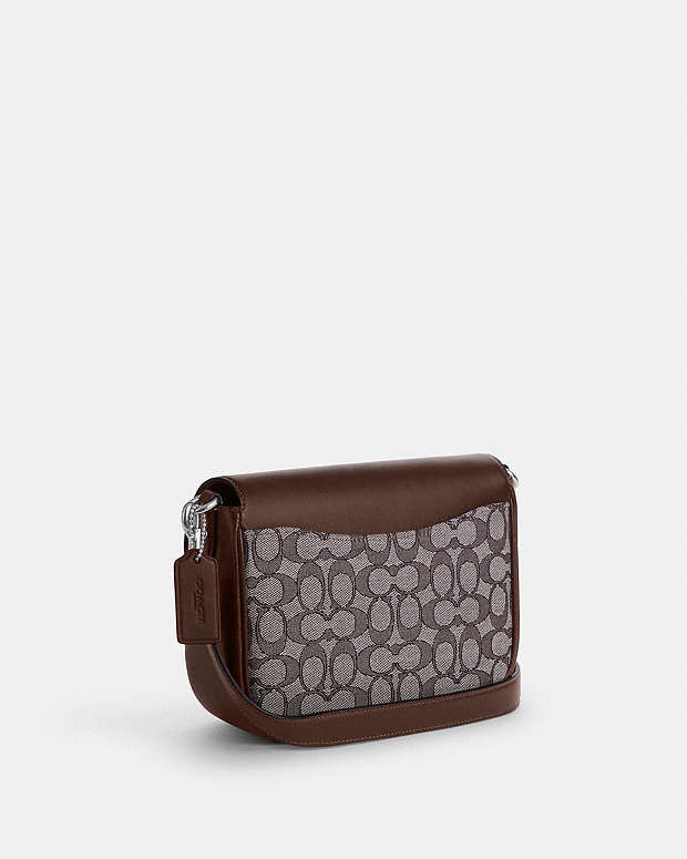 Amelia Saddle Bag In Signature Jacquard