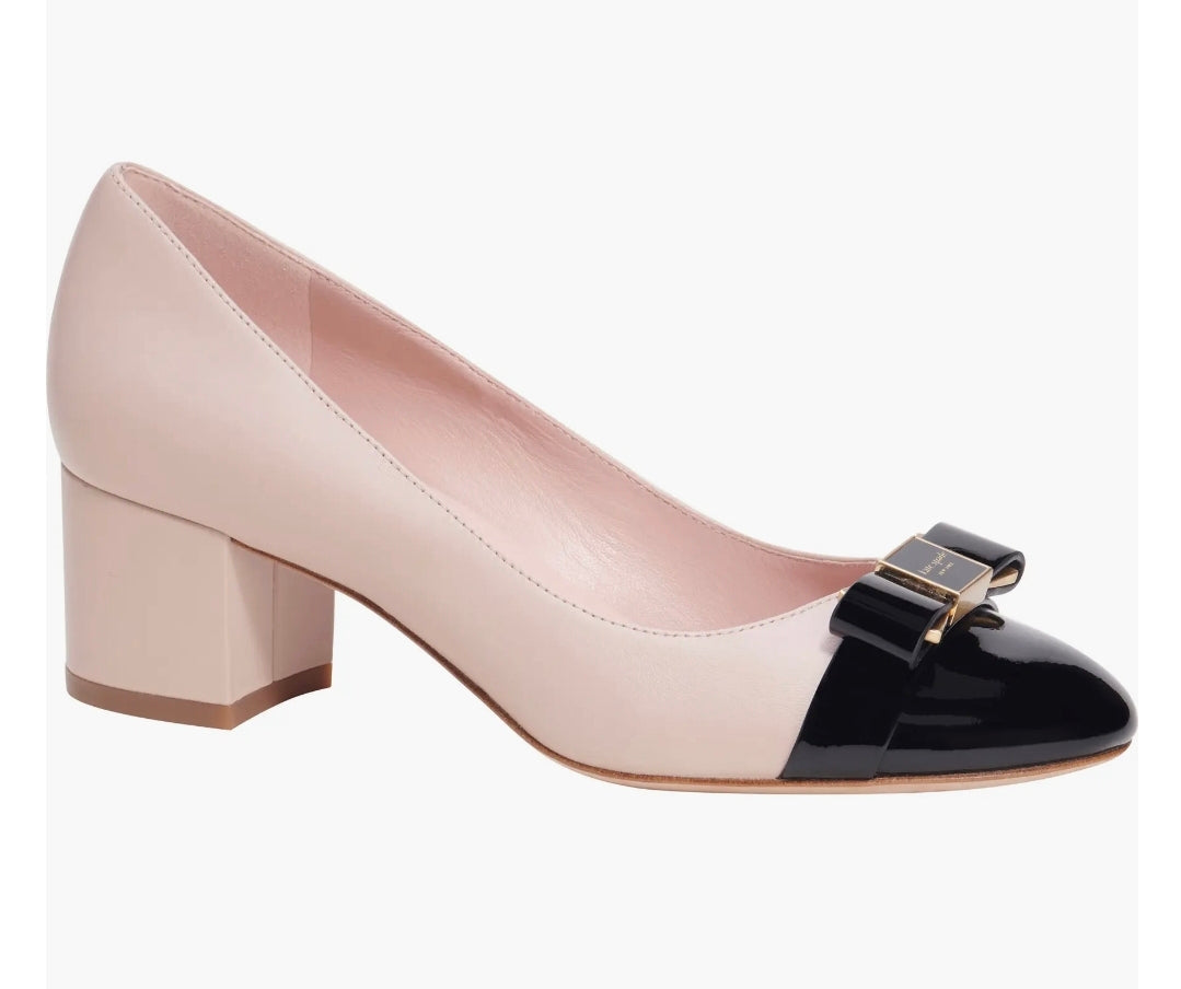 KSNY Bowdie Cap Toe Pumps