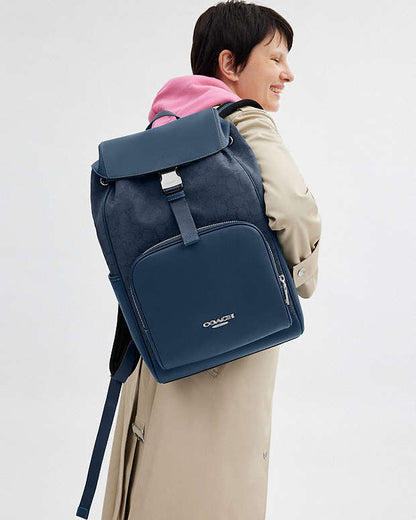 Racer Backpack In Signature Jacquard