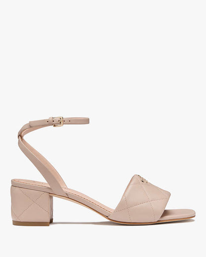 Pillow Smooth Leather Mid Ankle Strap Sandal