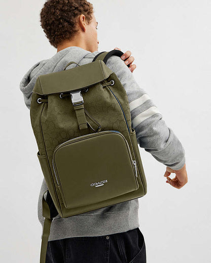 Racer Backpack In Signature Jacquard