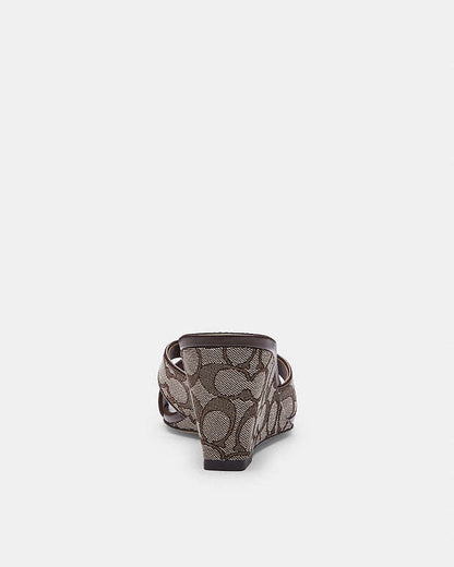 Coach Criss Cross Wedge Sandals