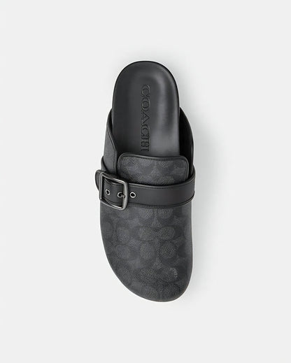 Benjamin Clog Sandal in Sig Canvas