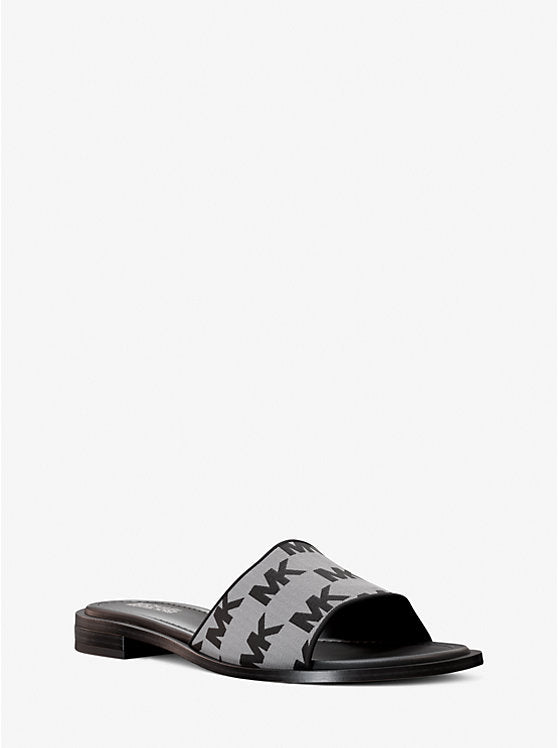 Logo Jacquard Slide Sandal
