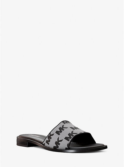 Logo Jacquard Slide Sandal