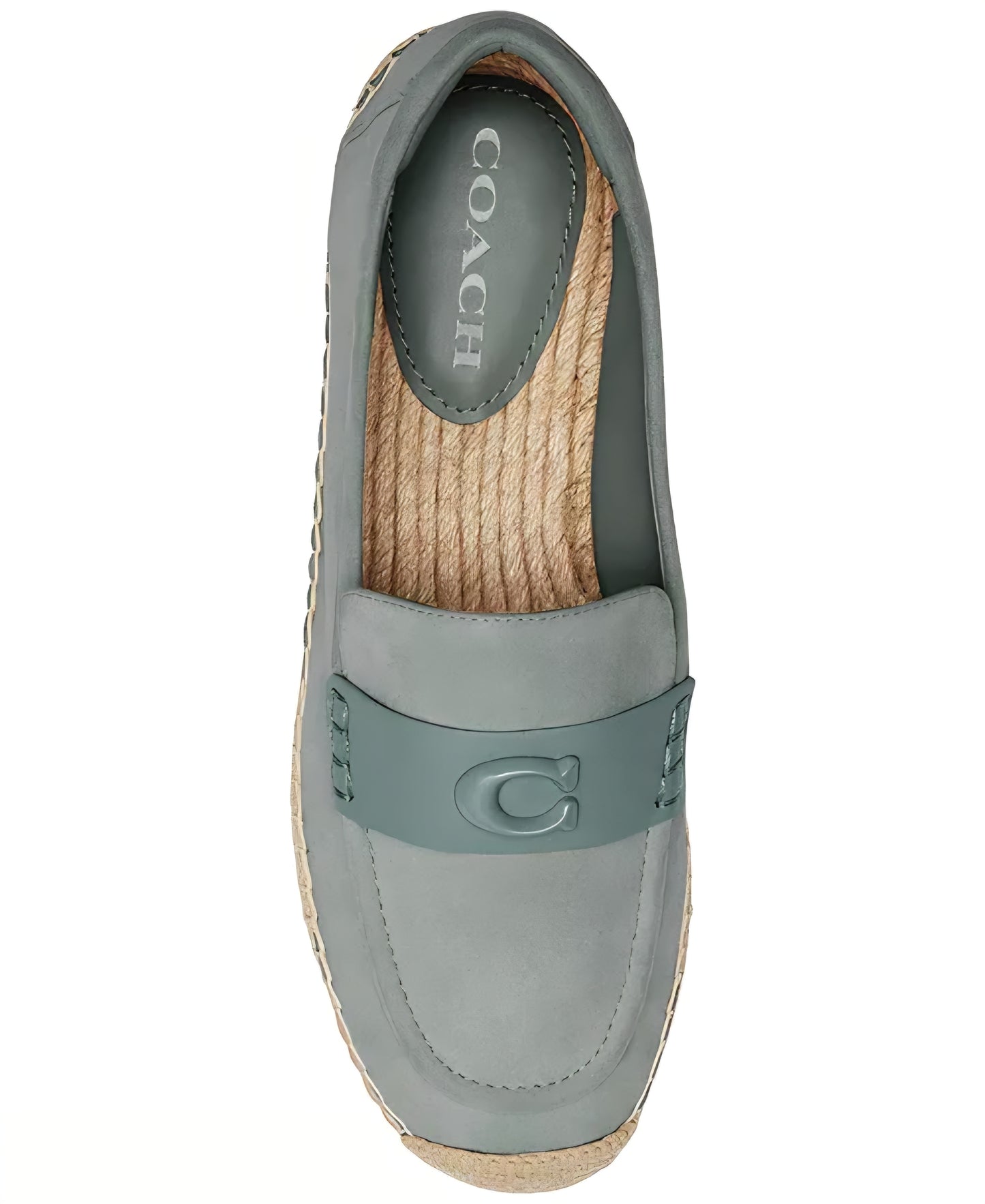 Logo Suede Platform Espadrilles