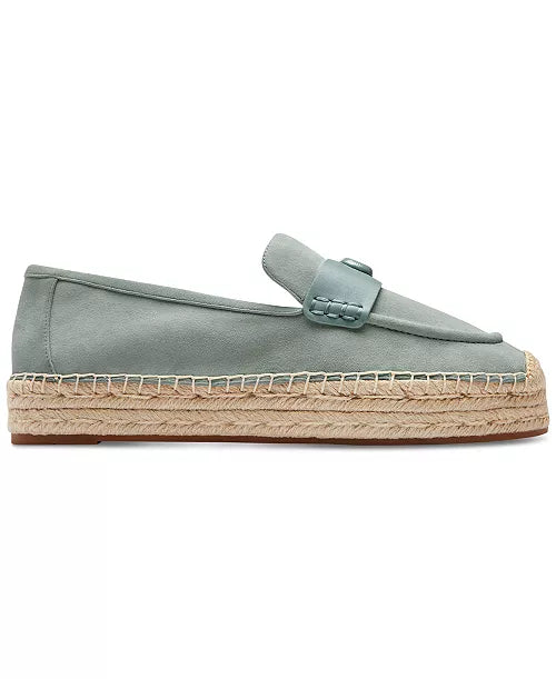 Logo Suede Platform Espadrilles