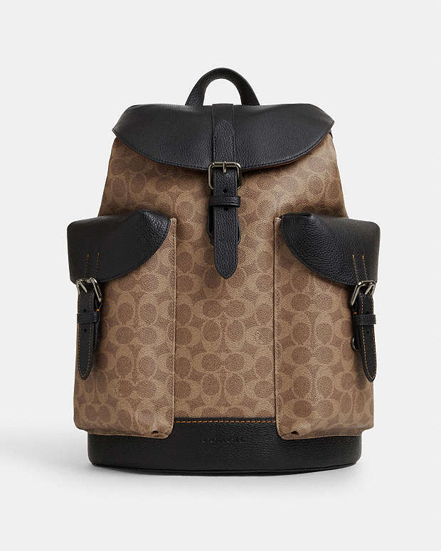 Warner Backpack In Signature Leather